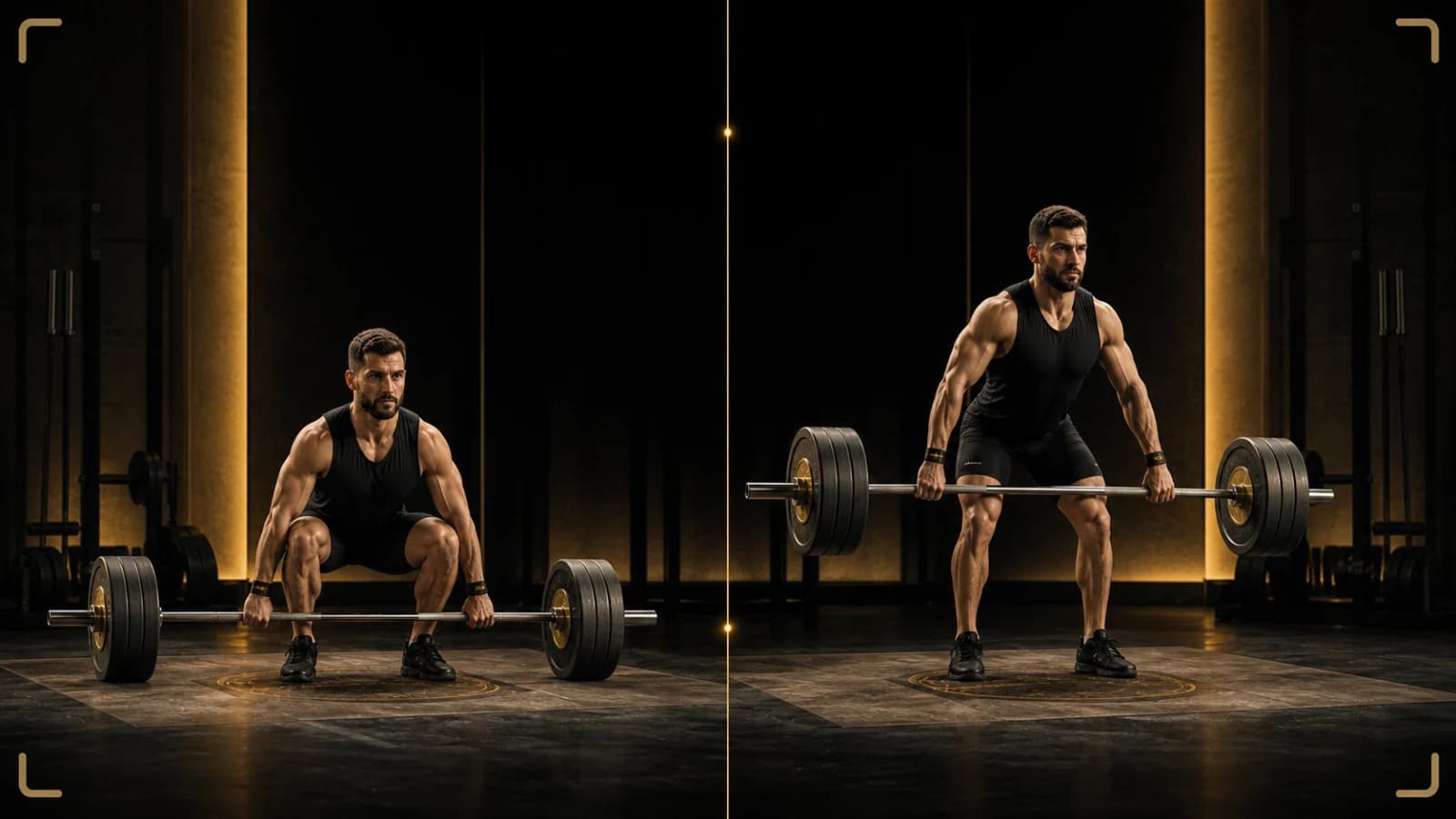 Olympic-Lifting-AI-Vergleich eines Cleans vom Boden und aus dem Hang